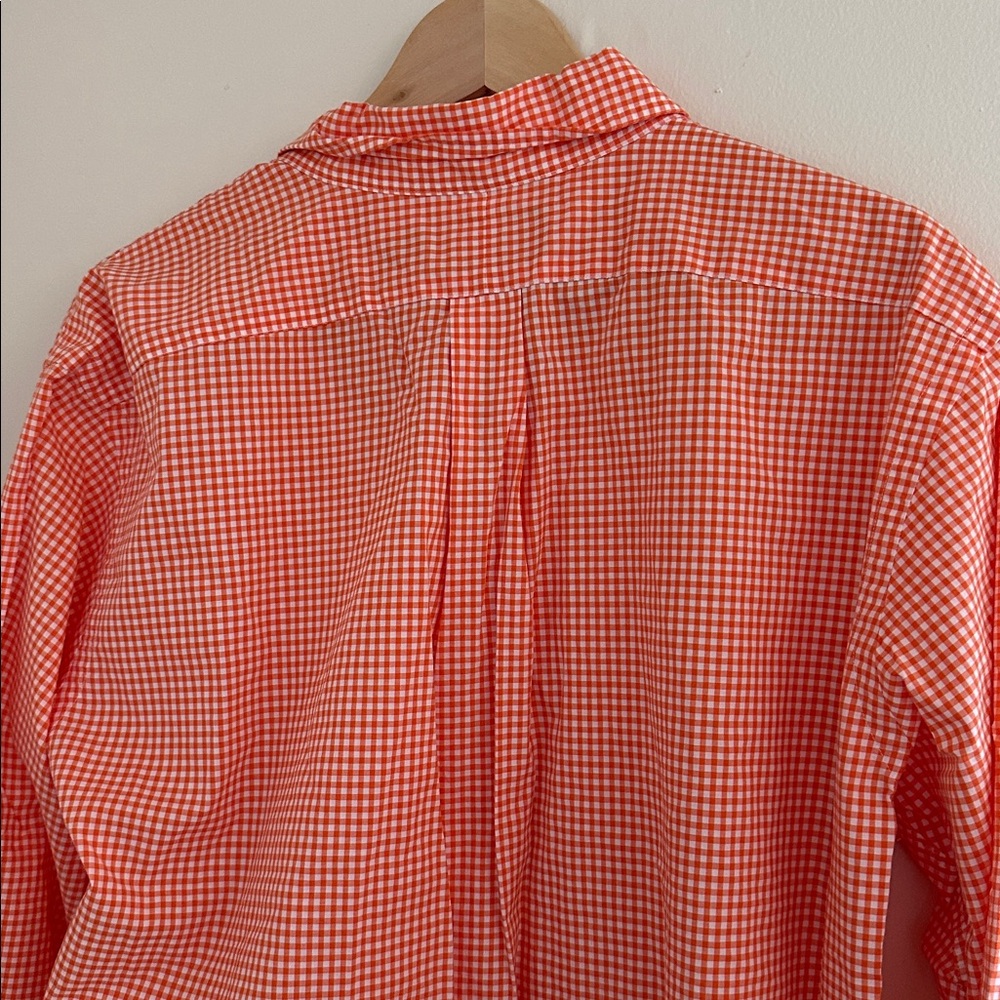 Ralph Lauren Vibrant Orange Gingham Shirt - Picture 4 of 4